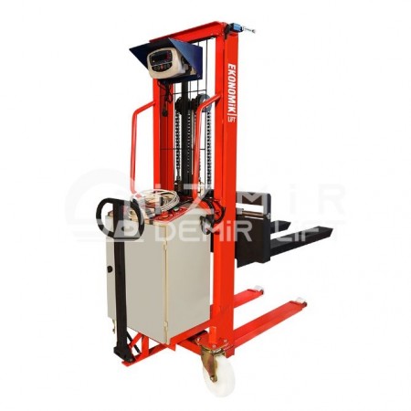 Ana Ürün Resmi - EKONOMİK LIFT YES1516 Scale Semi Electric Stacker (1.5 Ton, 1.60Mt)