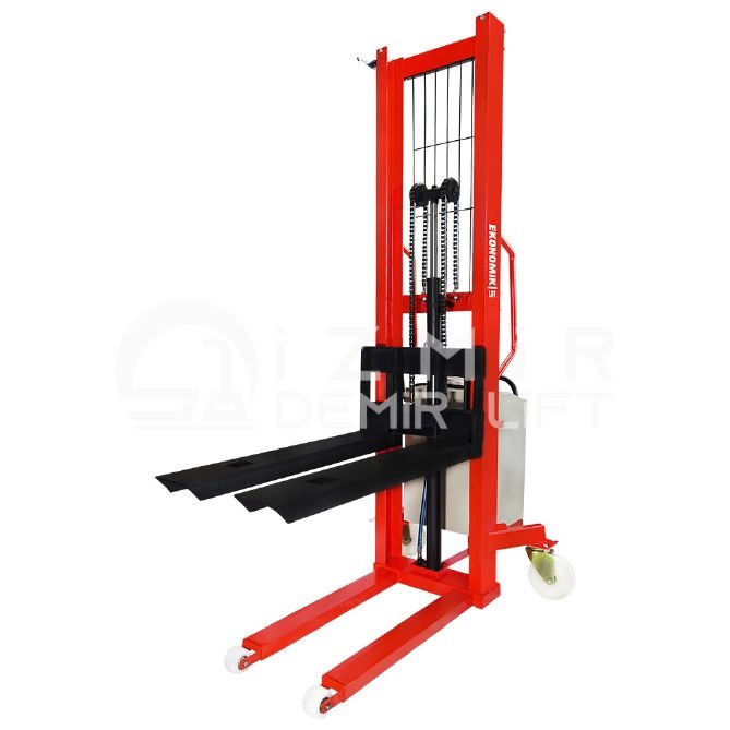 Ease of Storage with Semi-Electric Stacker Machines