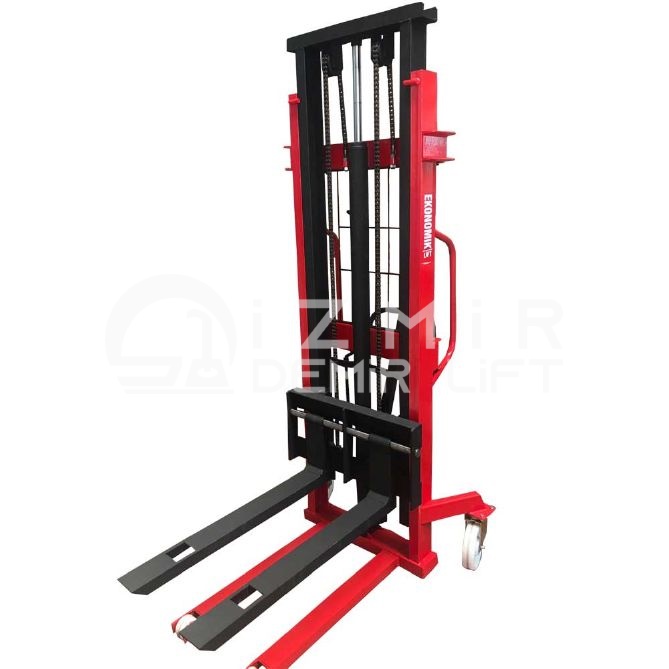 Economic Lift MS1025: High Stacking Heights with 1 Ton Capacity Manual Stacker