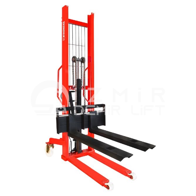 Economic Lift MS1520: Maneuvering Advantage in Narrow Areas with 1.5 Ton Capacity Manual Stacker